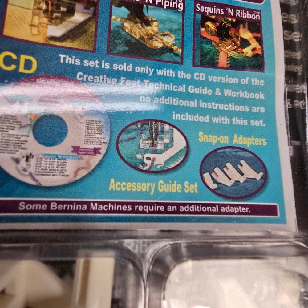 Creative Feet Special 2 Sewing Accessory W/ Snap-on Adapters & 2 DVD's Bernina - Picture 11 of 12